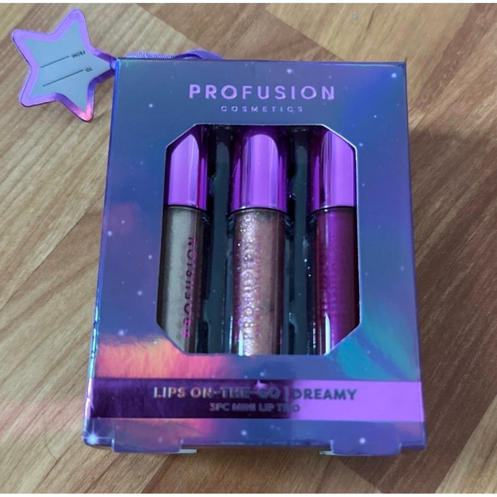 New Profusion Lips To Go Trio Gift Set Dreamy Sparkling Gloss‎